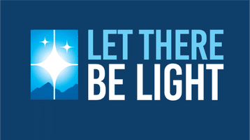 A blue background with the words " let there be light ".